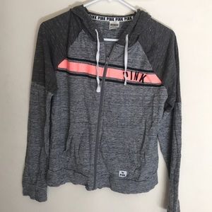 PINK full zip sweatshirt